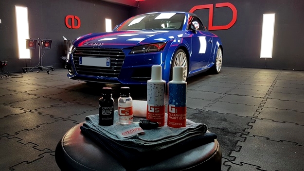 Detailing rénovation carrosserie et traitement ceramique sur Audi tts