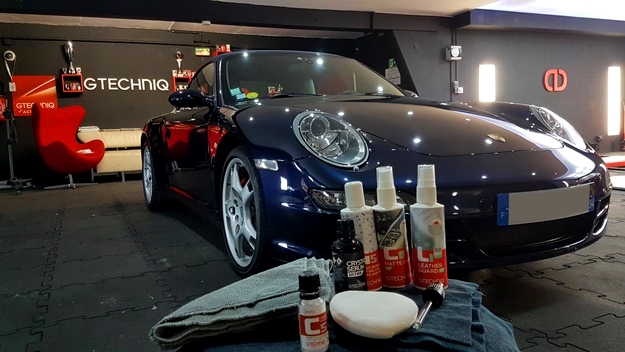 Porsche detailing gtechniq traitement ceramique