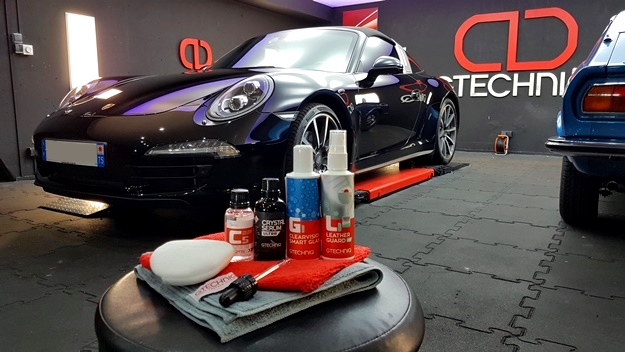 Porsche targa crystal serum ultra traitment ceramique detailing