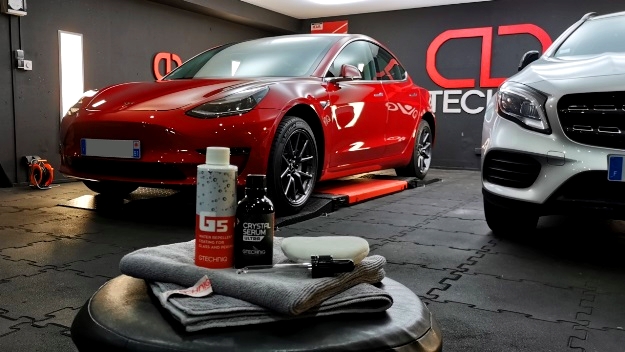 Tesla tm3 protection peinture traitement céramique gtechniq